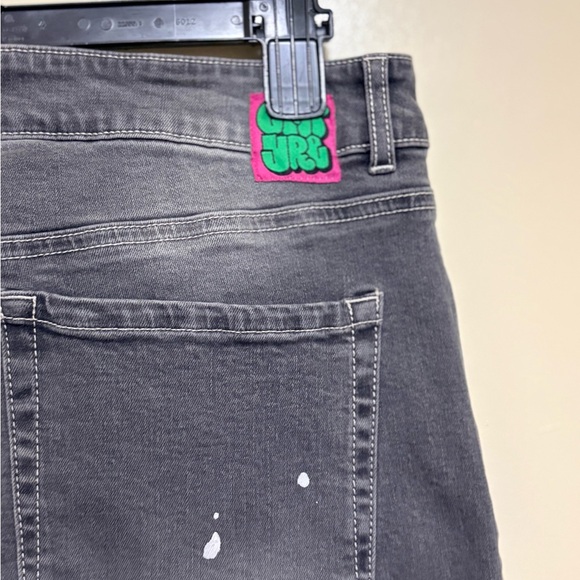 Empyre Tara Splatter Grey Low Rise Denim Skate Jeans - Picture 7 of 9